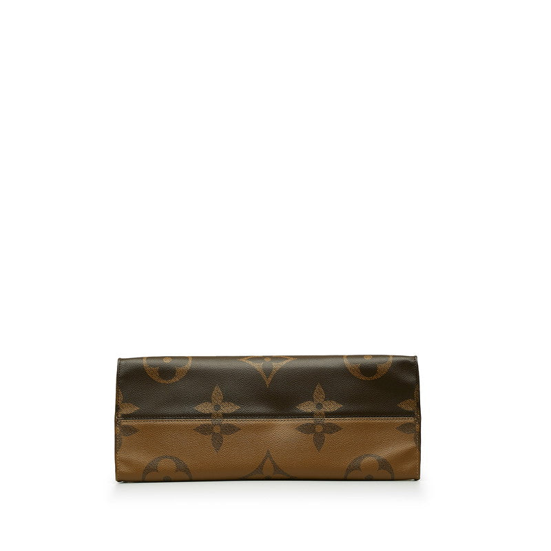 Louis Vuitton Monogram Giant Reverse Onzagor GM Handbag Shoulder Bag 2WAY M45320 Brown PVC Leather Louis Vuitton