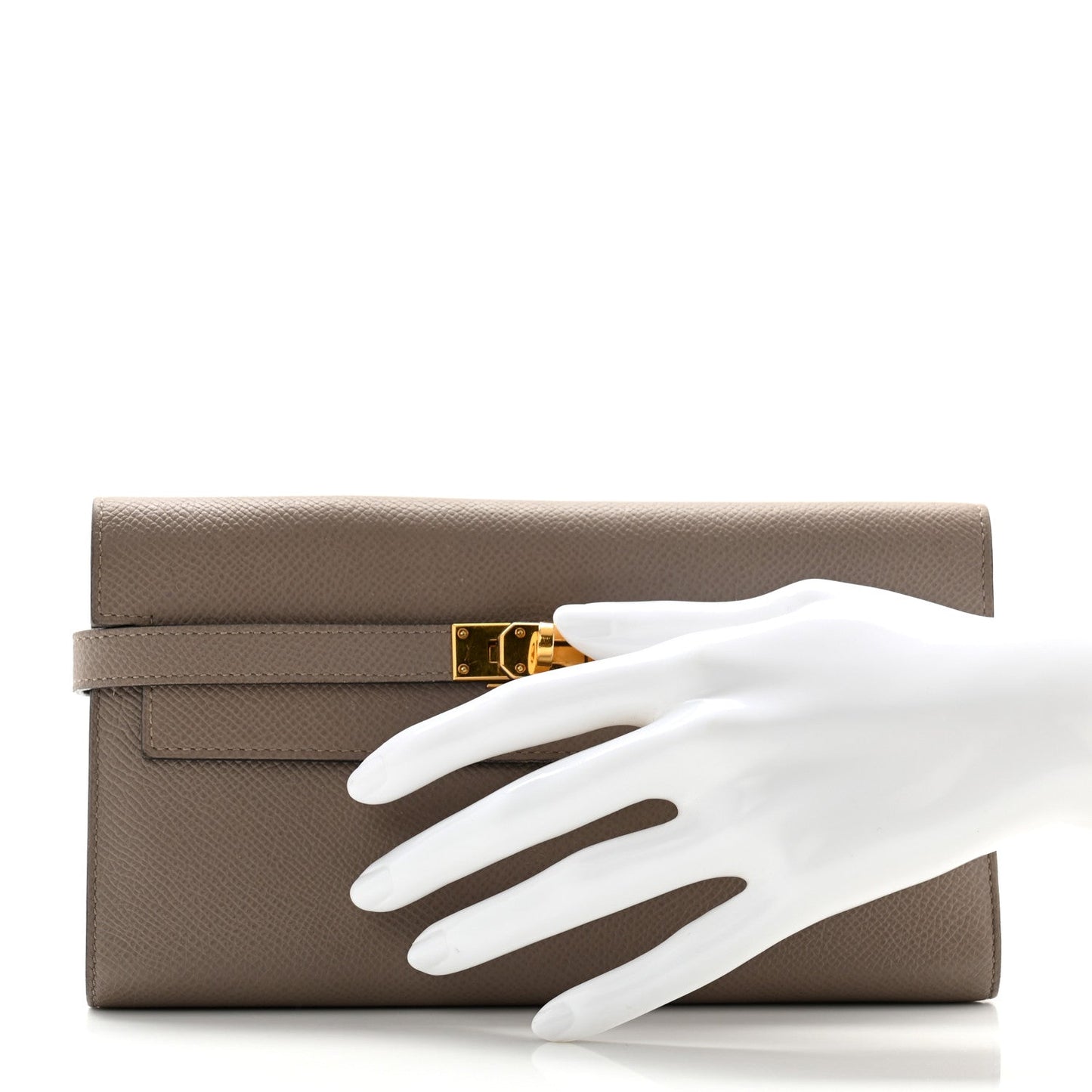 Hermes Epsom Kelly Longue Wallet Etain