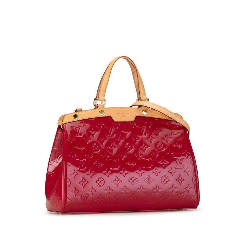 Louis Vuitton Monogram Vernis Blair MM Handbag 2WAY M91798 Rose Andy Pink Patent Leather Louis Vuitton