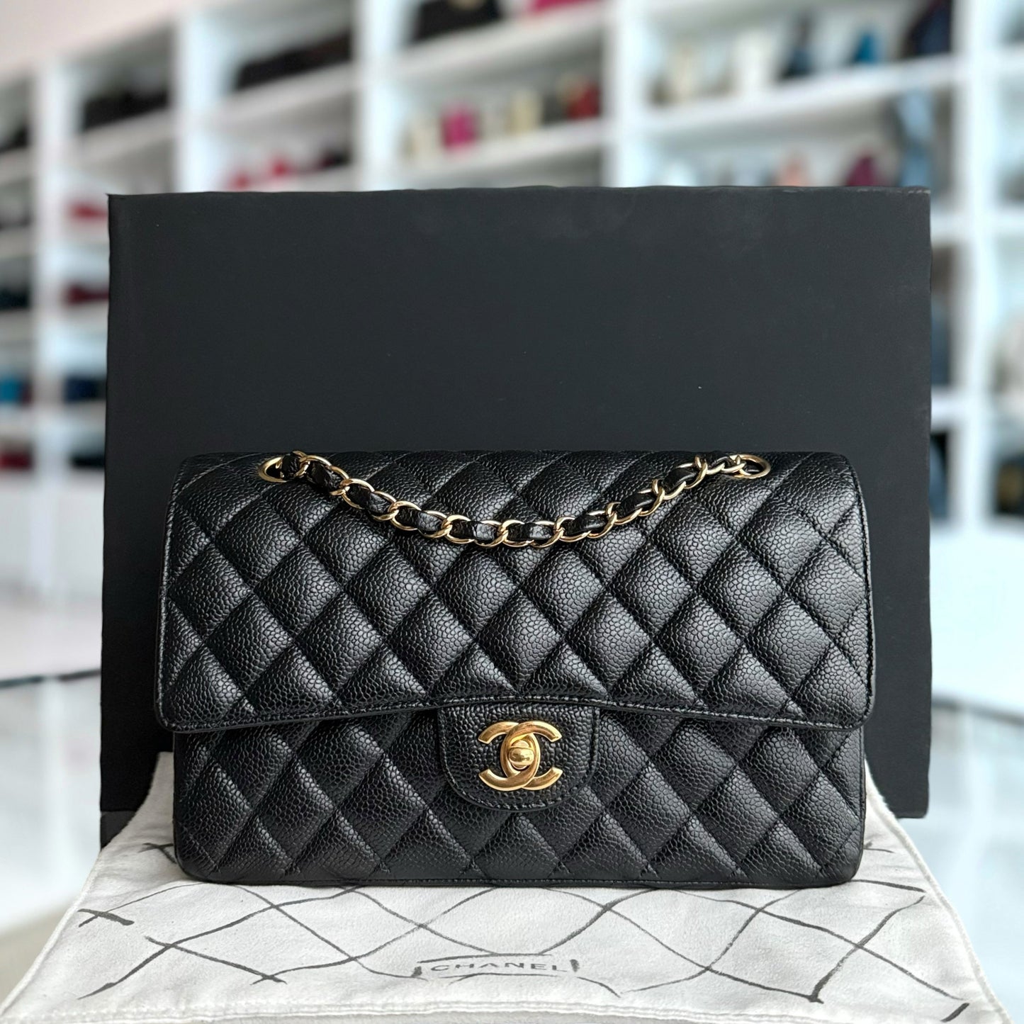 Chanel Classic Flap Medium Shoulder Bag - EworeBags