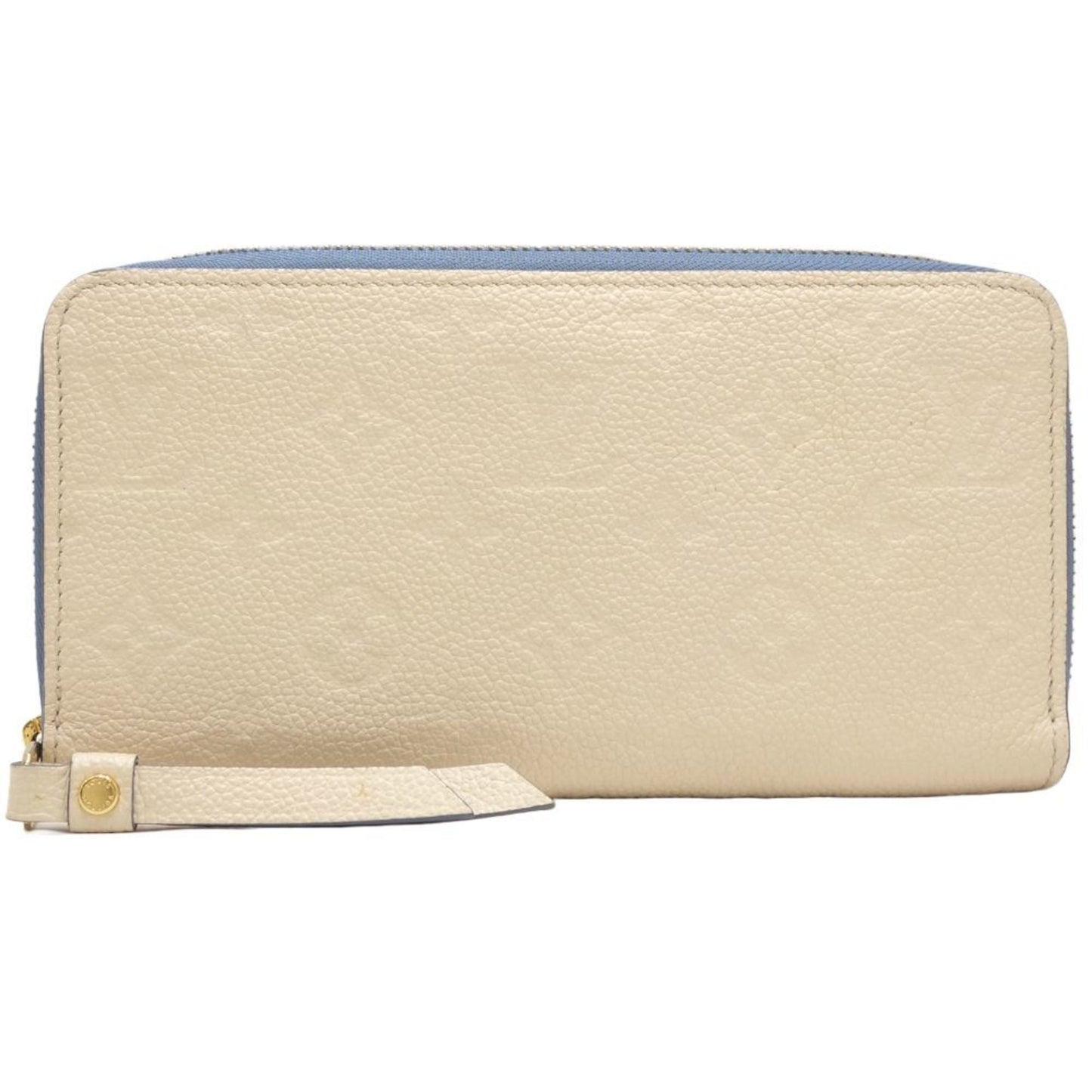 Louis Vuitton blue Jean  Leather Long Wallet (Bi-Fold)