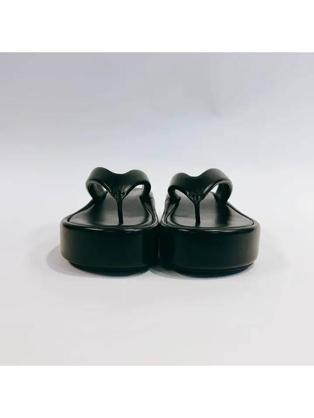 Luxury Balenciaga Trending 2026 Women's Rise Thong Flip Flops Black