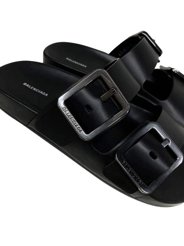 Luxury Balenciaga Trending 2026 Mallorca Strap Slippers Black