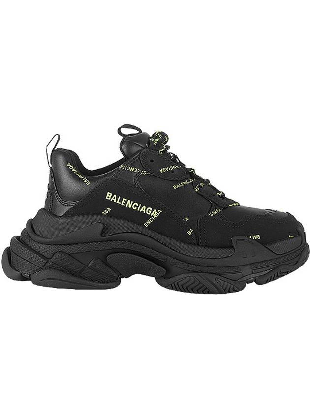 Luxury Balenciaga Trending 2026 All Over Triple S Low Top Sneakers Black
