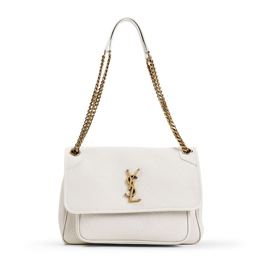 Luxury Saint Laurent Trending 2025 Women's Niki Cream-Coloured Medium Bag in Yellow | 633178AACYT