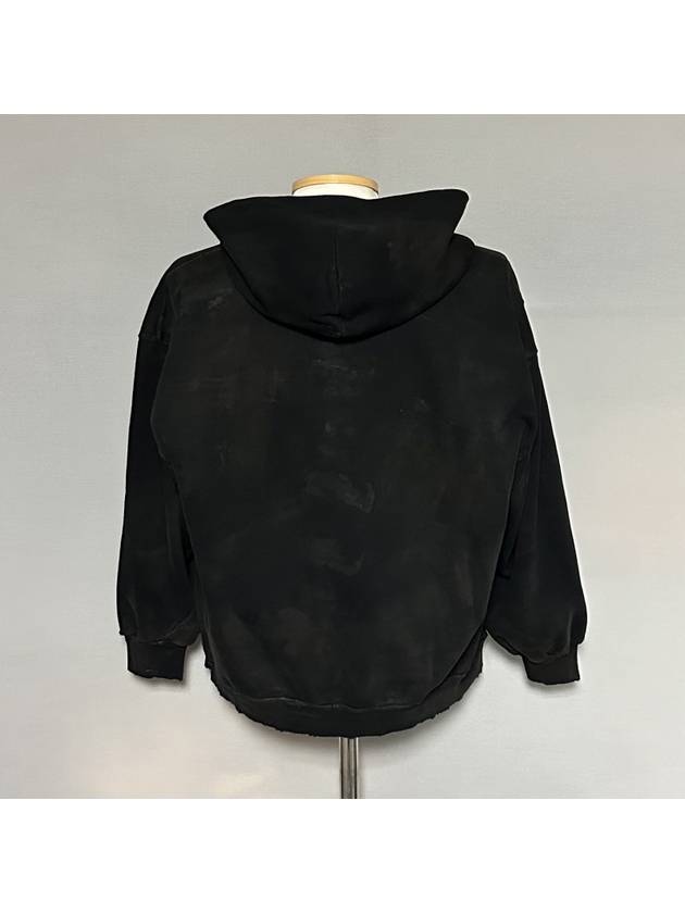 Luxury Balenciaga Trending 2026 Mud Distressed Hooded Zip Up 100