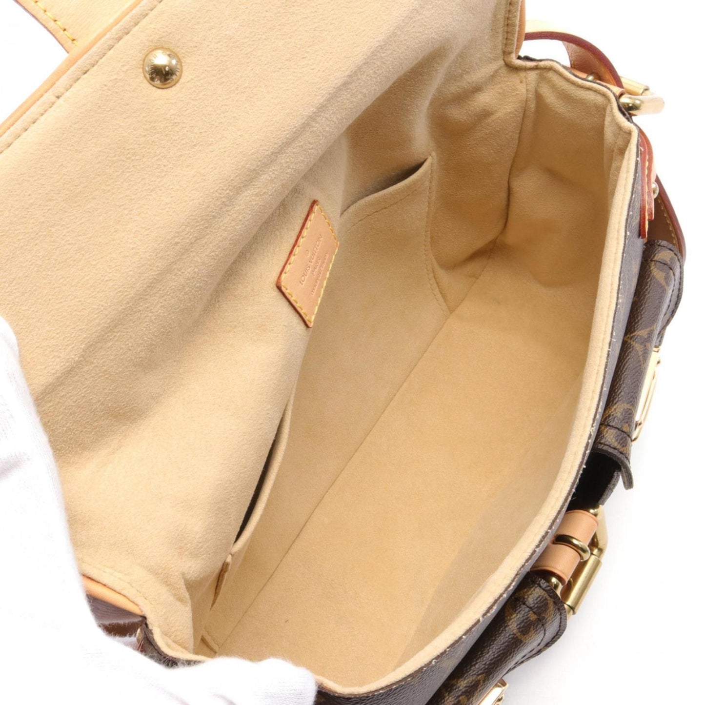 Louis Vuitton Monogram Coated Canvas Leather Monogram Shoulder Bag