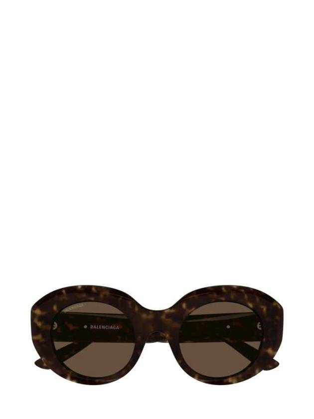 Luxury Balenciaga Trending 2026 Eyewear Oval Frame Sunglasses Havana