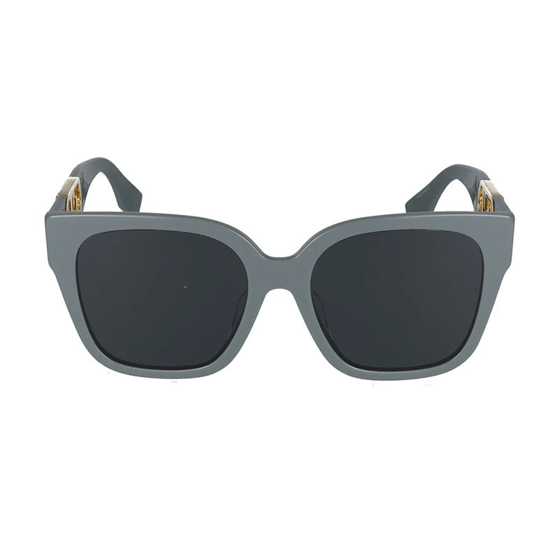 Fendi Sunglasses Square Full Rim, Grey Frame and Grey Lens FE40063F20A