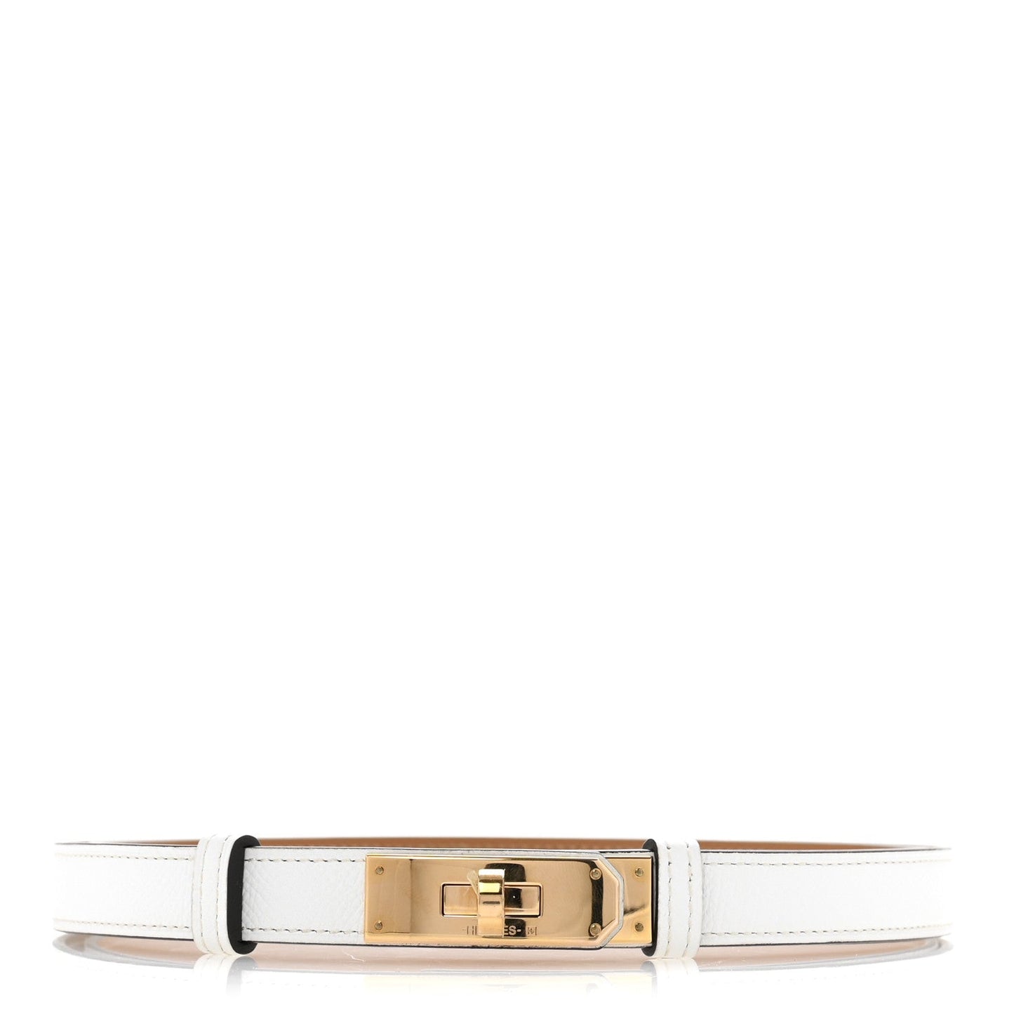 Hermes Epsom Kelly Belt White