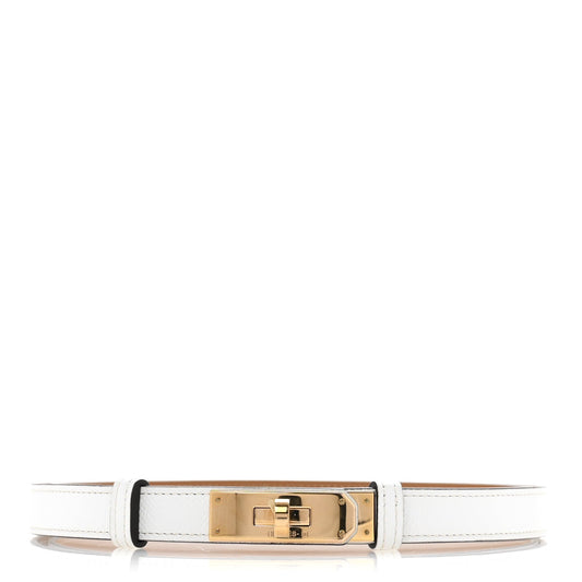 Hermes Epsom Kelly Belt White