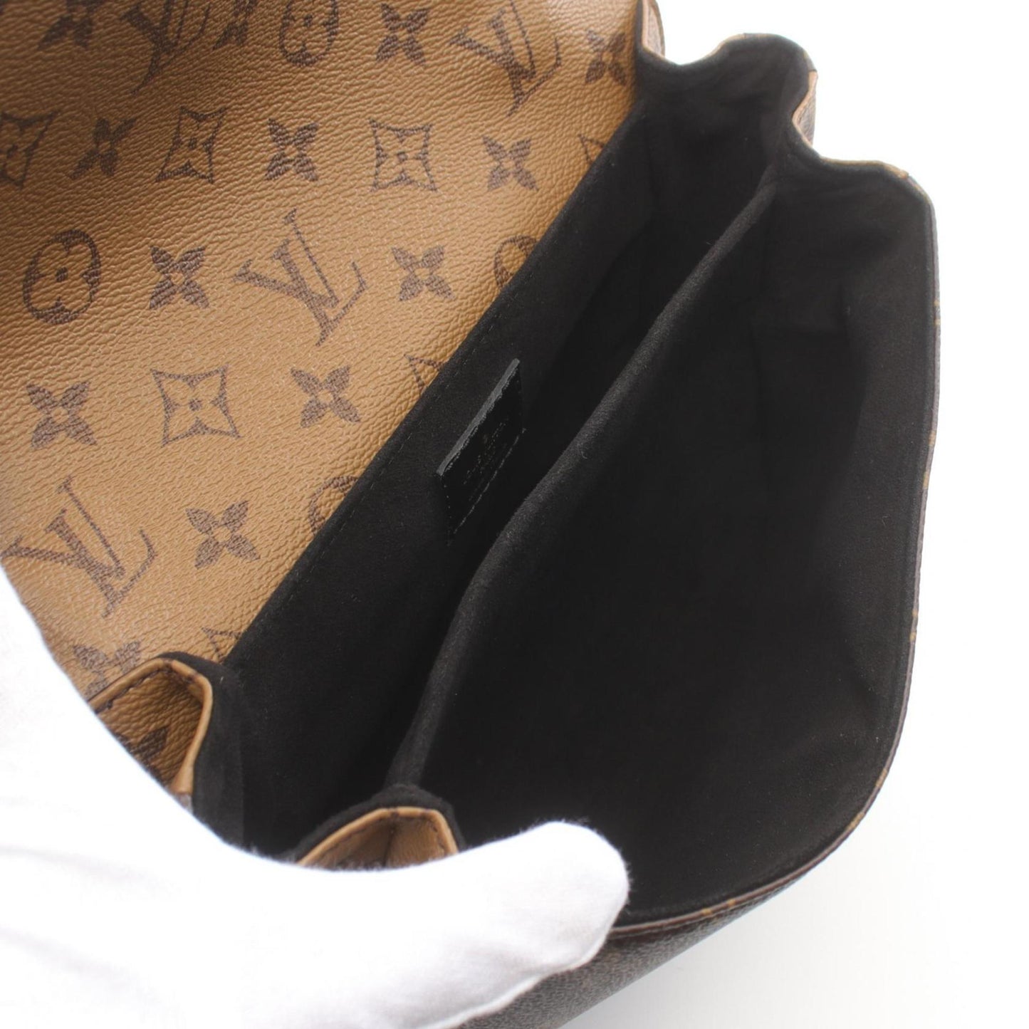 Louis Vuitton Coated Canvas Pvc Leather Handbag Pochette