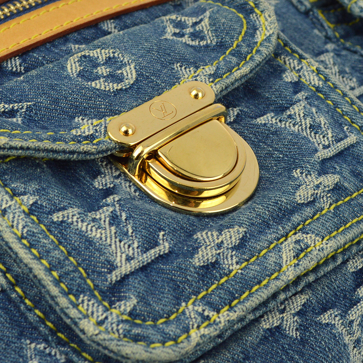 Louis Vuitton Blue Monogram Denim Baggy PM Shoulder Bag M95049