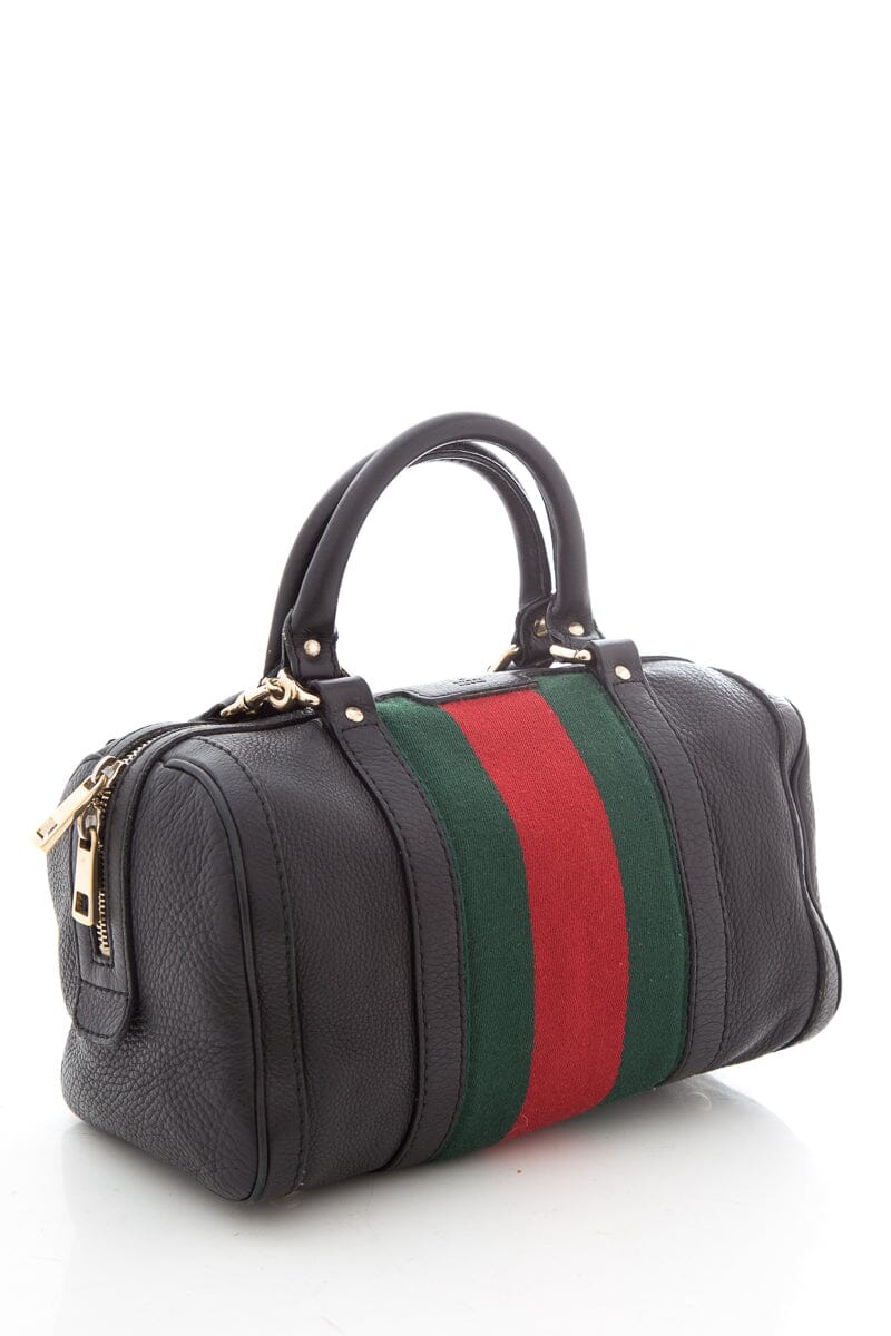 Gucci Black Leather Handbag Style 1