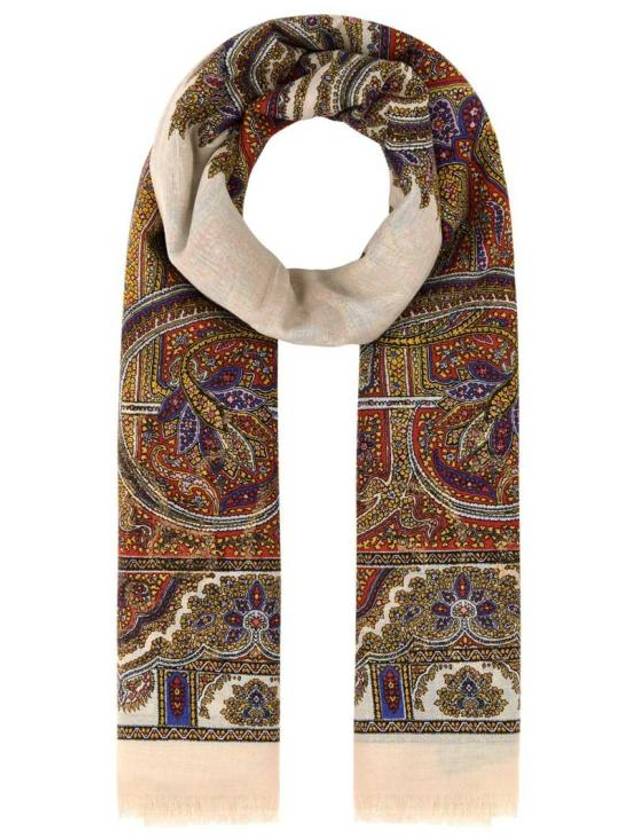 Luxury Saint Laurent Trending 2025 Paisley Print Scarf