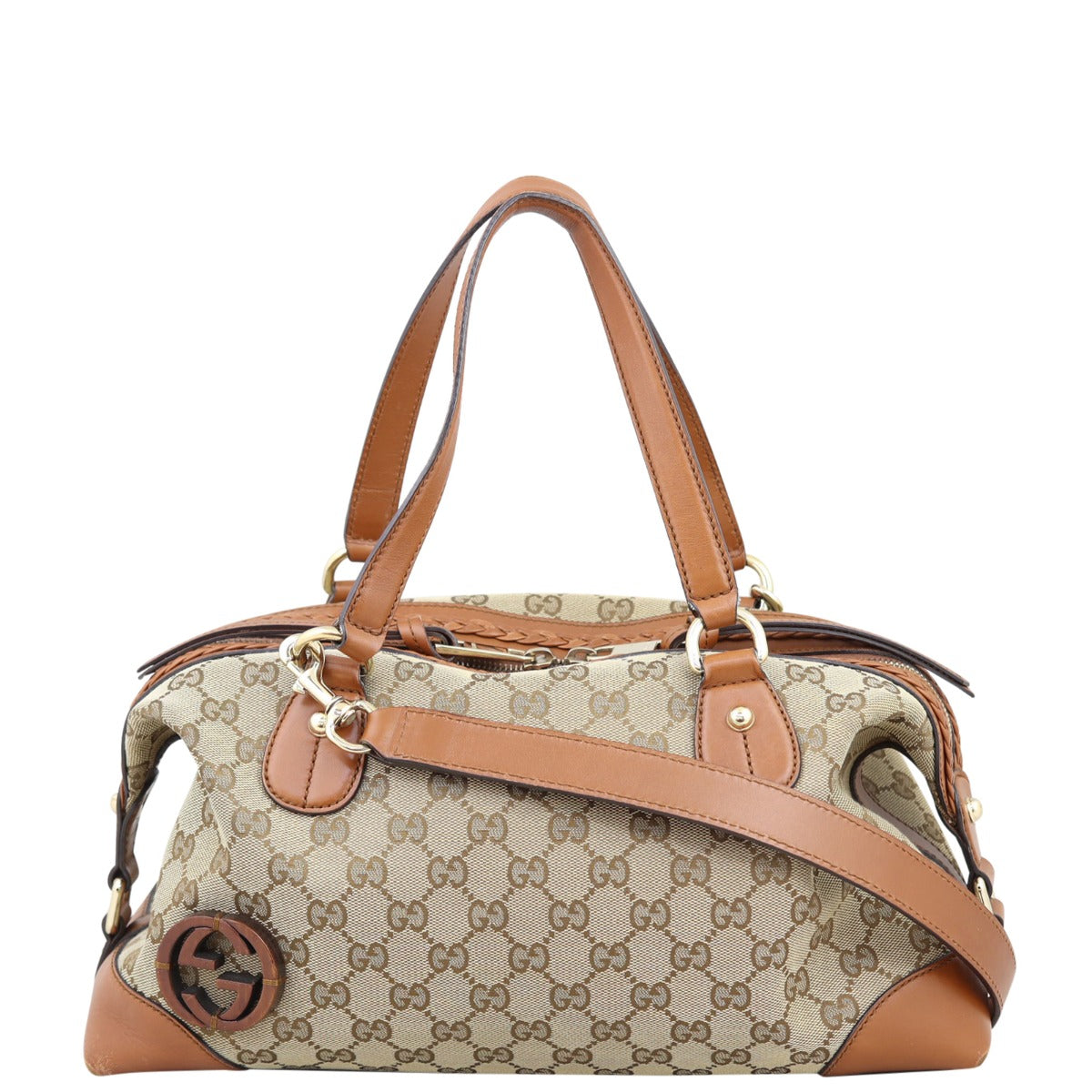 Gucci GG Canvas Brick Lane Convertible Boston