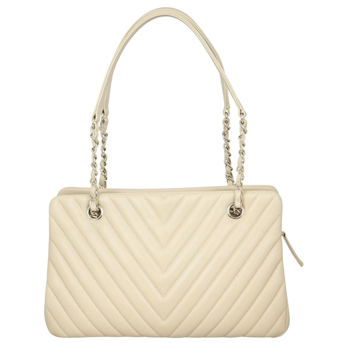 Chanel CC Chevron Shopping Tote