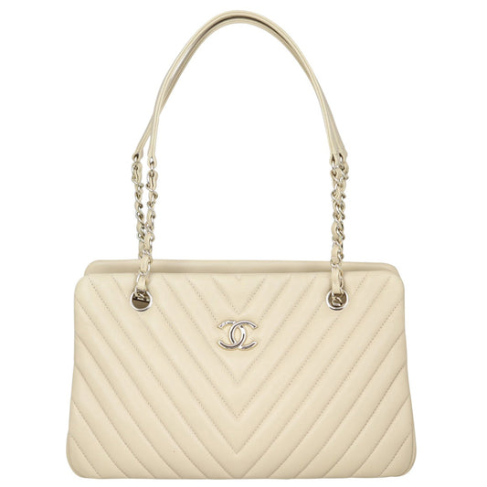 Chanel CC Chevron Shopping Tote