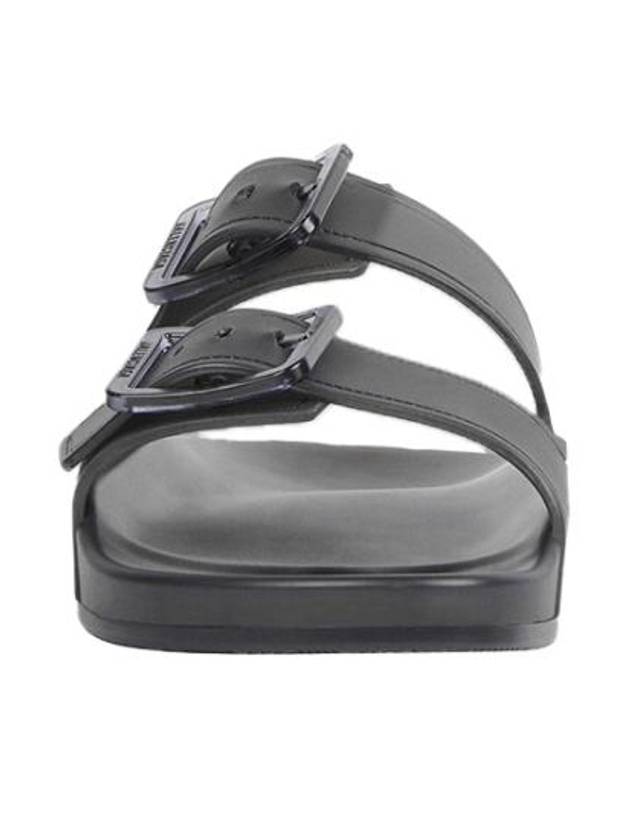 Luxury Balenciaga Trending 2026 Mallorca Strappy Leather Slippers Black