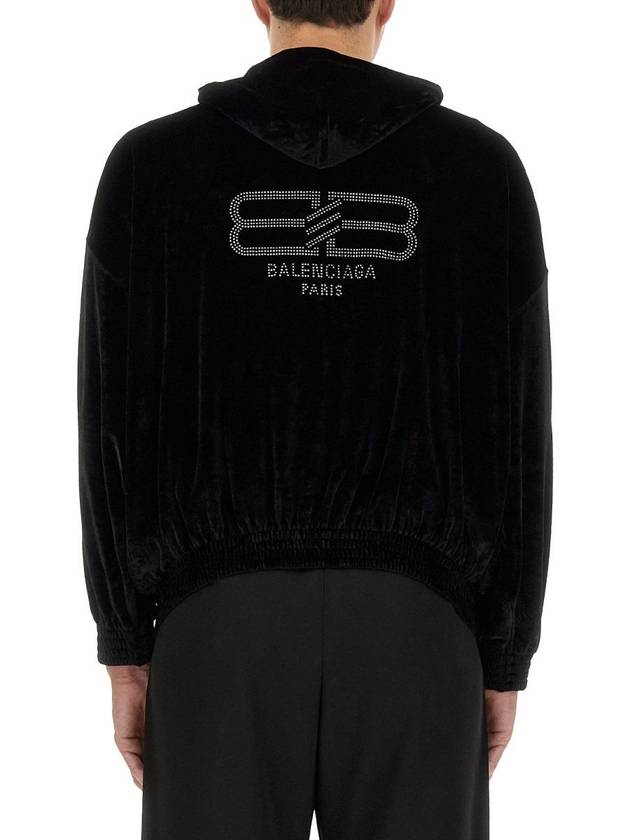 Luxury Balenciaga Trending 2026 23 fw velvet sweatshirt 751014TOVO31000 B0040440930