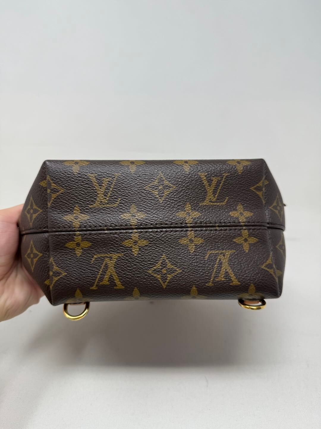 LOUIS VUITTON Monogram Montsouris BB Backpack Natural B21-80