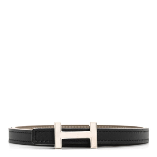 Hermes Swift Epsom 13mm Focus Belt 70 28 Black Etoupe