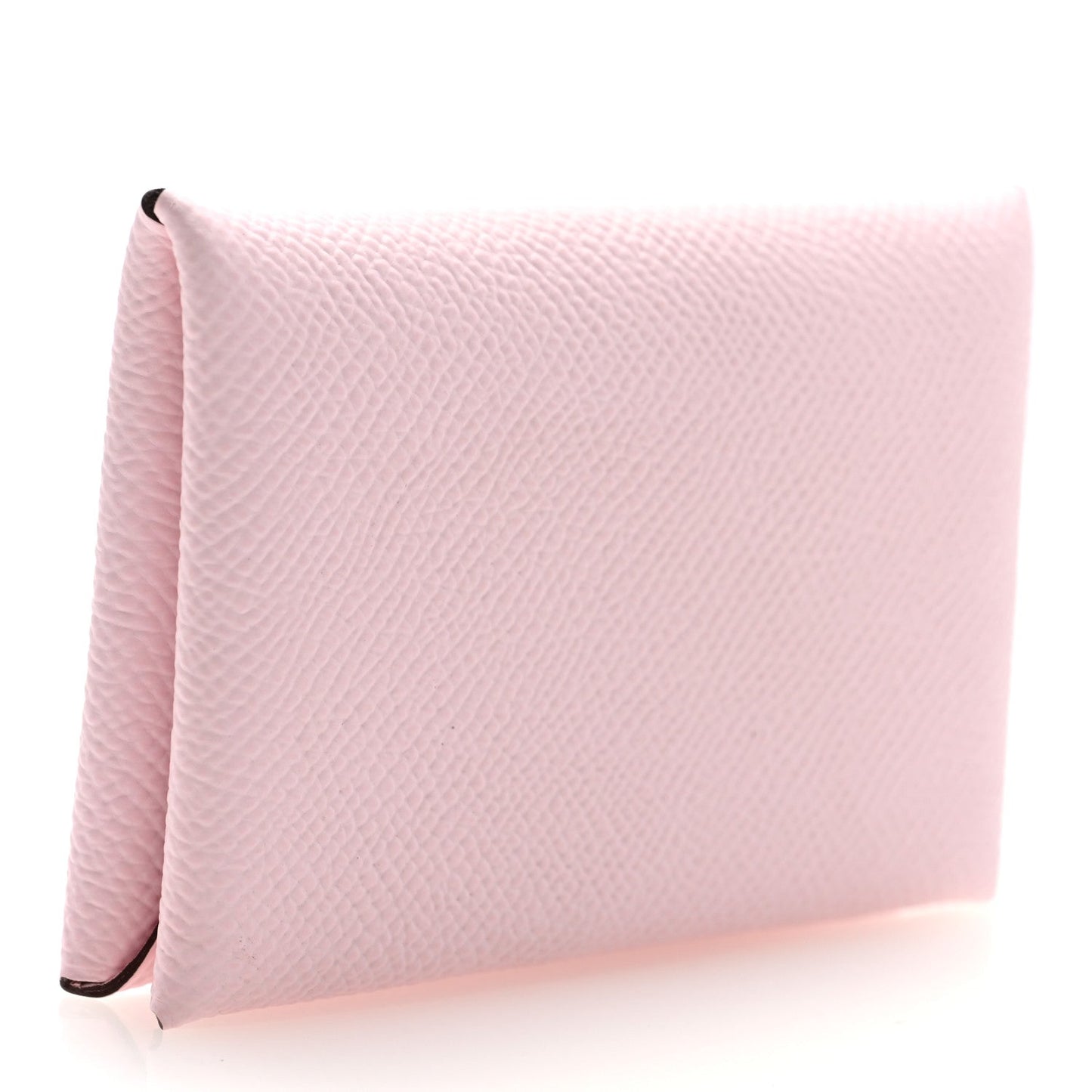 Hermes Epsom Calvi Card Case Rose Darling