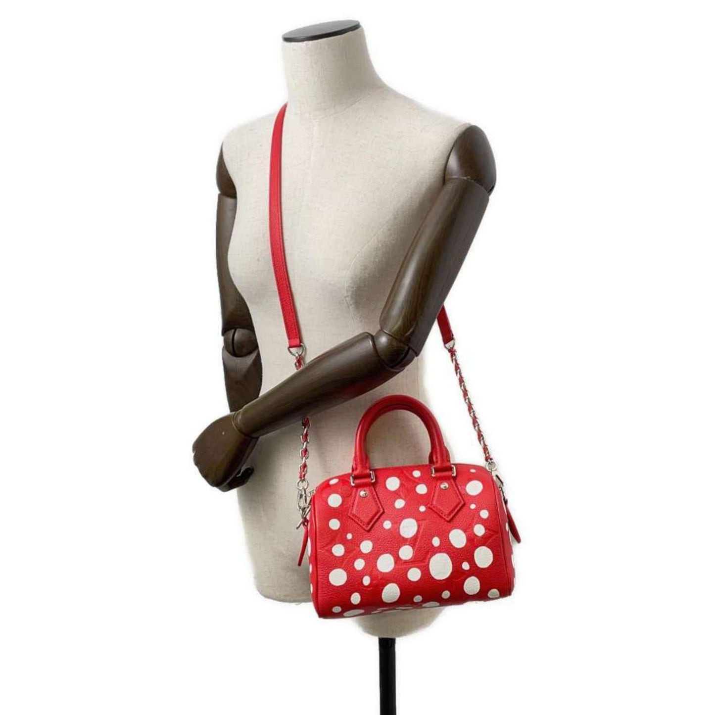 Louis Vuitton Blanc Rouge Monogram Empreinte Handbag