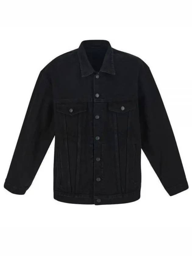 Luxury Balenciaga Trending 2026 Oversized Denim Jacket Black