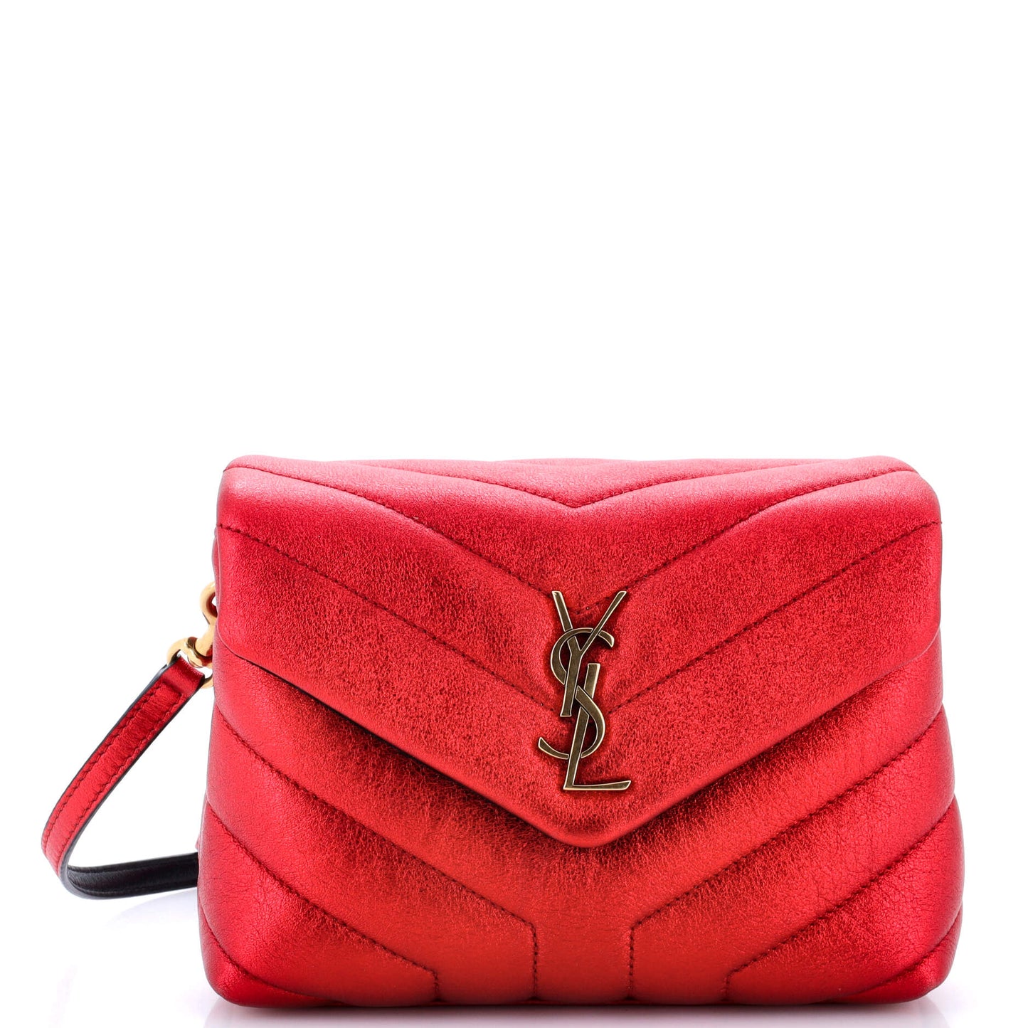 Luxury Saint Laurent Trending 2025 Loulou Shoulder Bag Matelasse Chevron Glittered Suede Toy