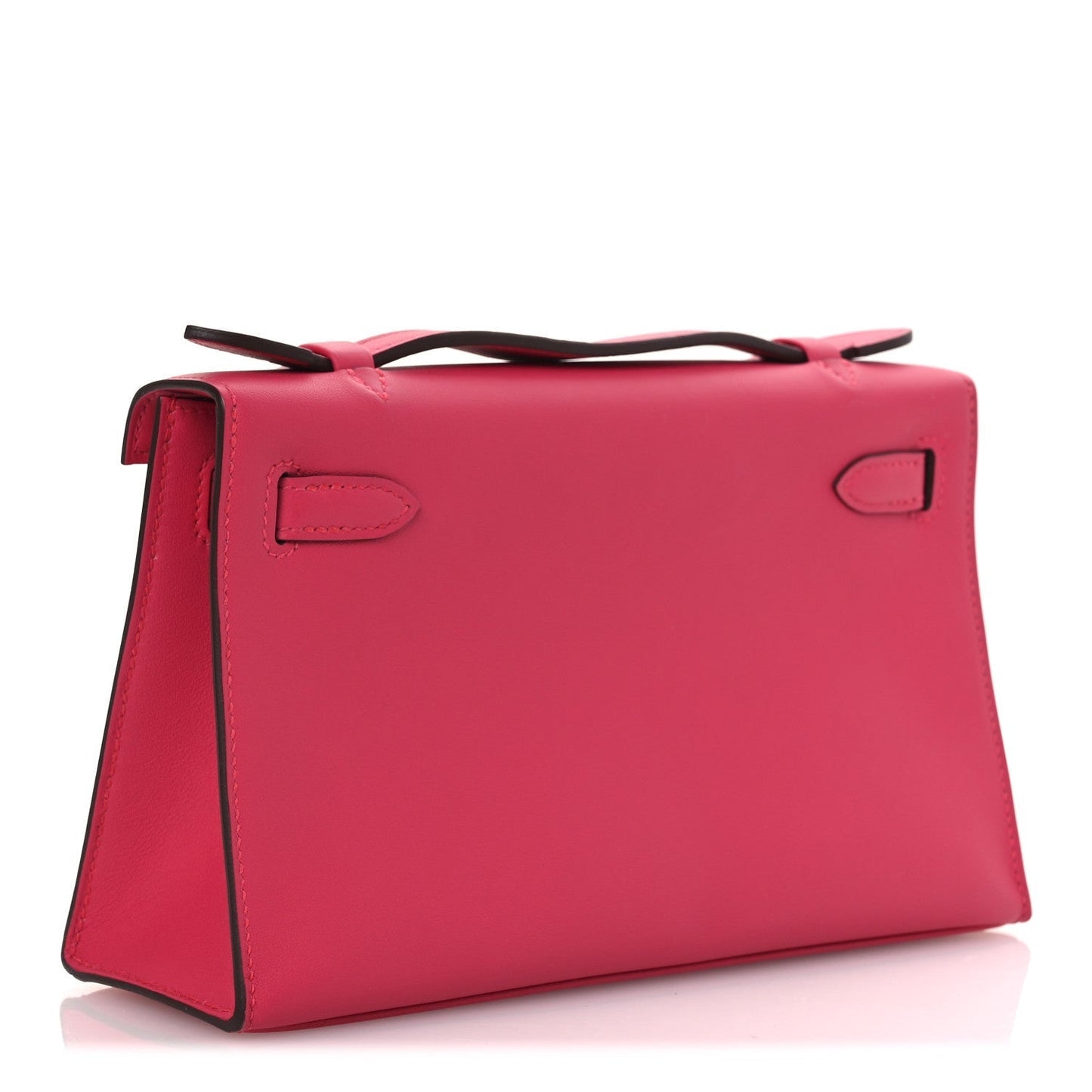 Hermes Swift Kelly Pochette Clutch Rose Extreme