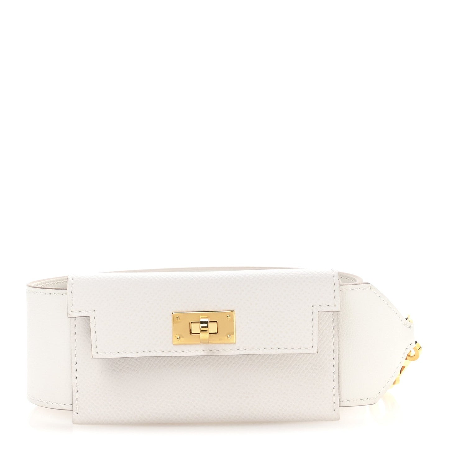 Hermes Swift Epsom Pocket Kelly Shoulder Strap Craie Mushroom