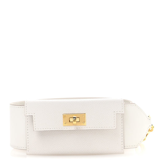Hermes Swift Epsom Pocket Kelly Shoulder Strap Craie Mushroom