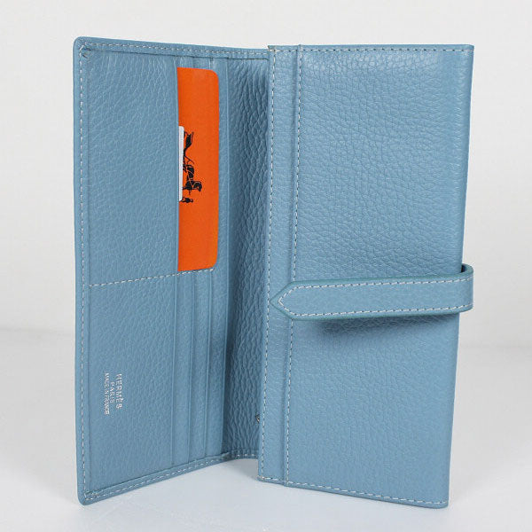 Luxury Hermes Wallet H514 Ladies Wallet Blue