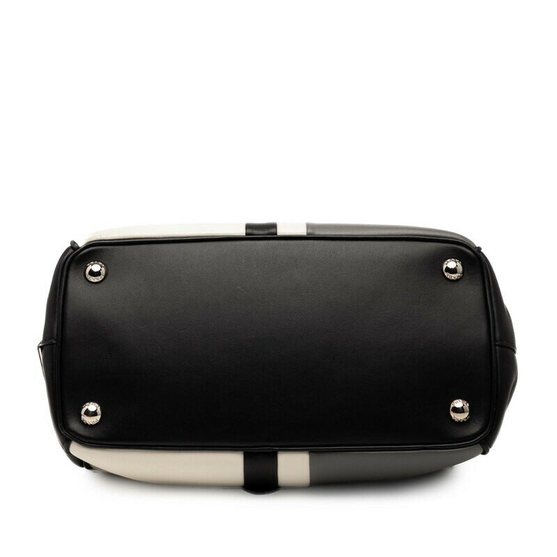 Prada Byadera Frame Leather Handbag