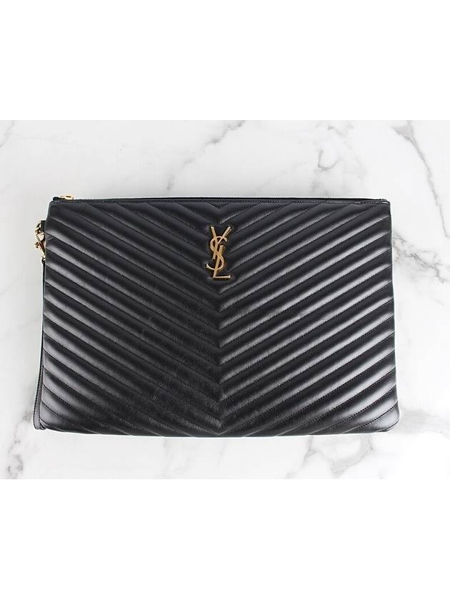 Luxury Saint Laurent Trending 2025 Clutch Black L