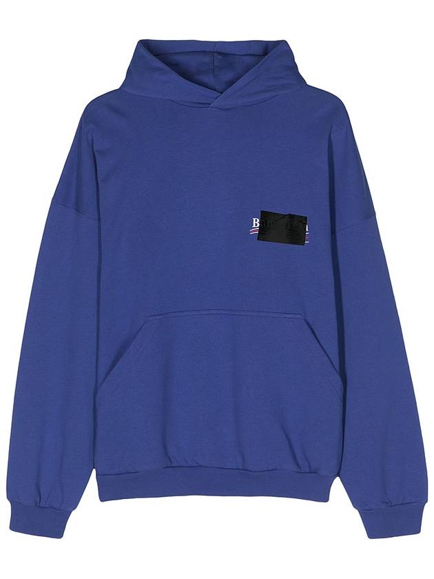 Luxury Balenciaga Trending 2026 Gaffer Maxi Hoodie Blue