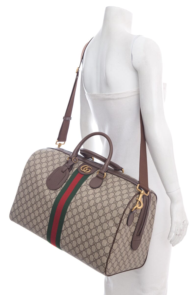 Gucci Brown Canvas Monogram Handbag