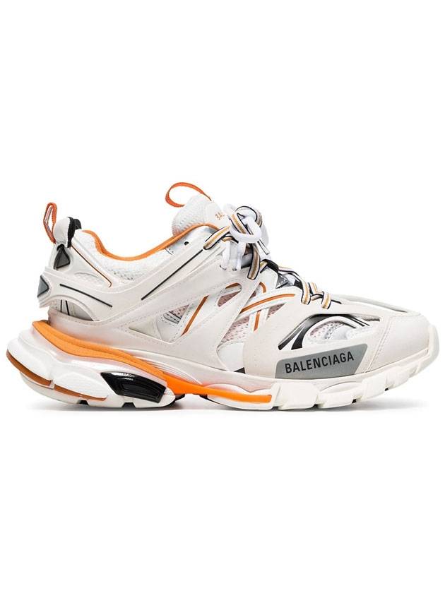 Luxury Balenciaga Trending 2026 Track Trainer Low Top Sneakers White Orange