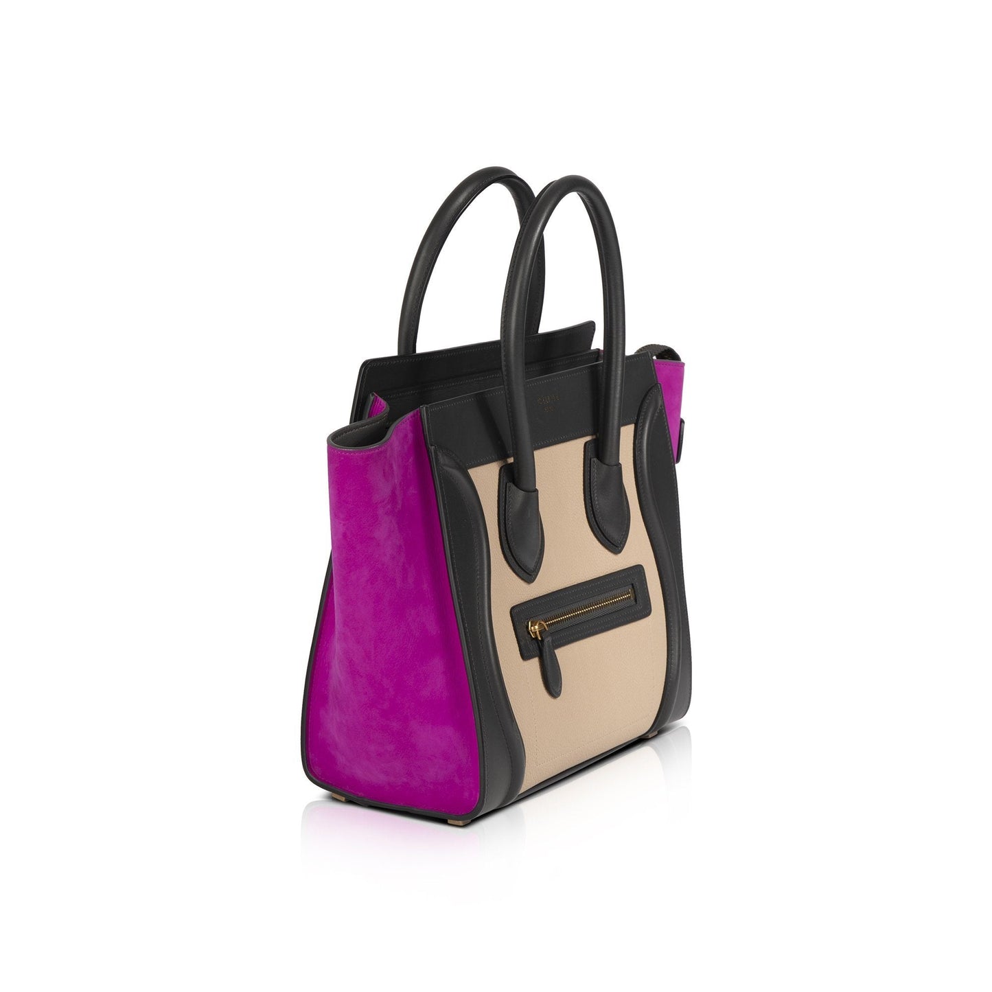 Celine Tricolor Micro Luggage Tote