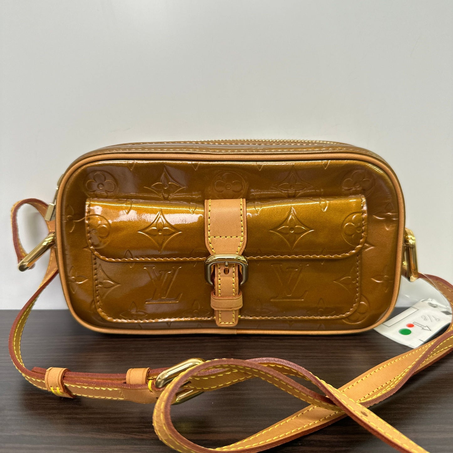 LOUIS VUITTON Monogram Vernis Christy MM Shoulder Bag LB120678