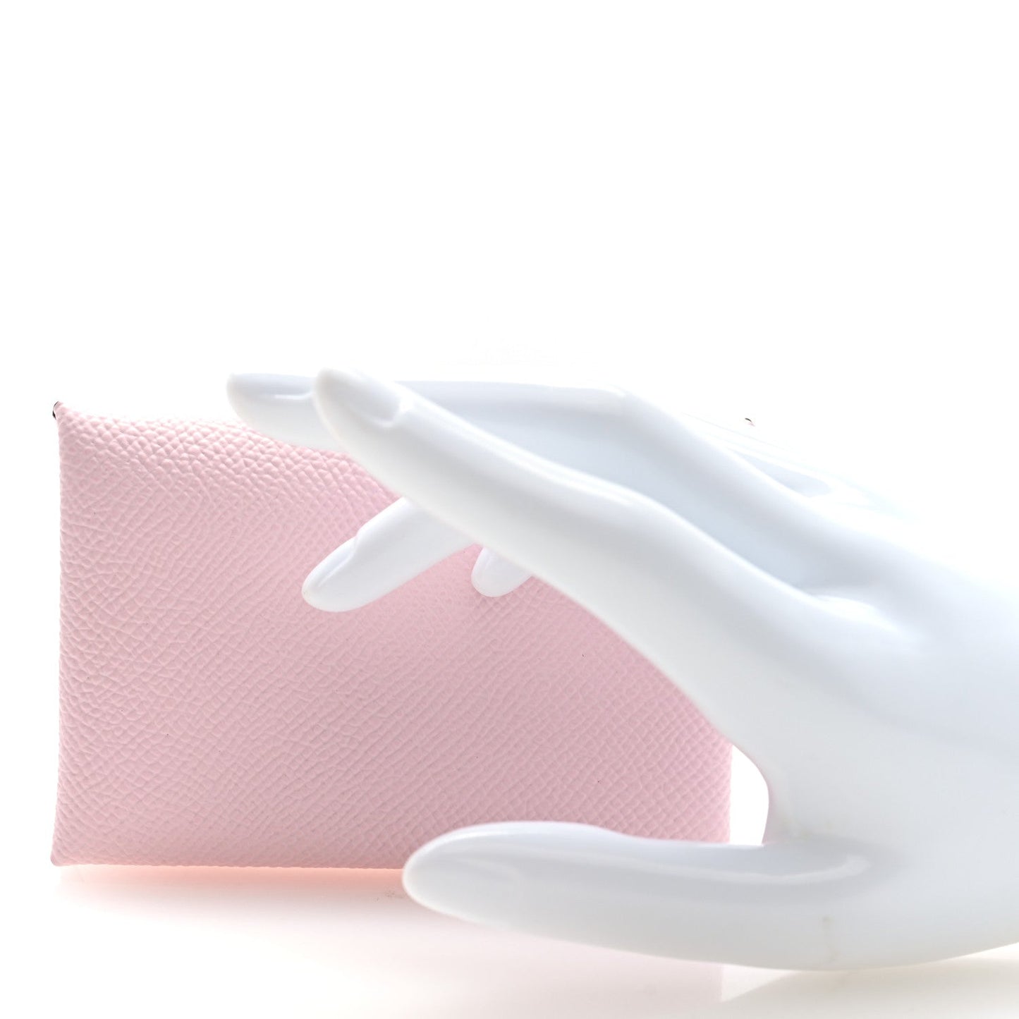 Hermes Epsom Calvi Card Case Rose Darling