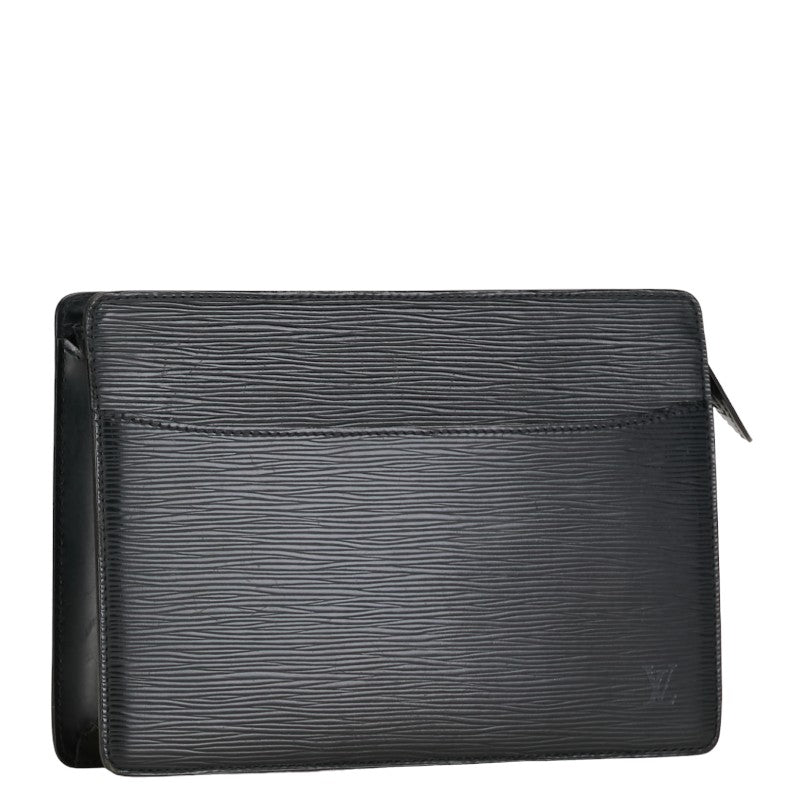 Louis Vuitton Epi Pochette Om Second Clutch Bag M52522 Noir Black Leather Louis Vuitton