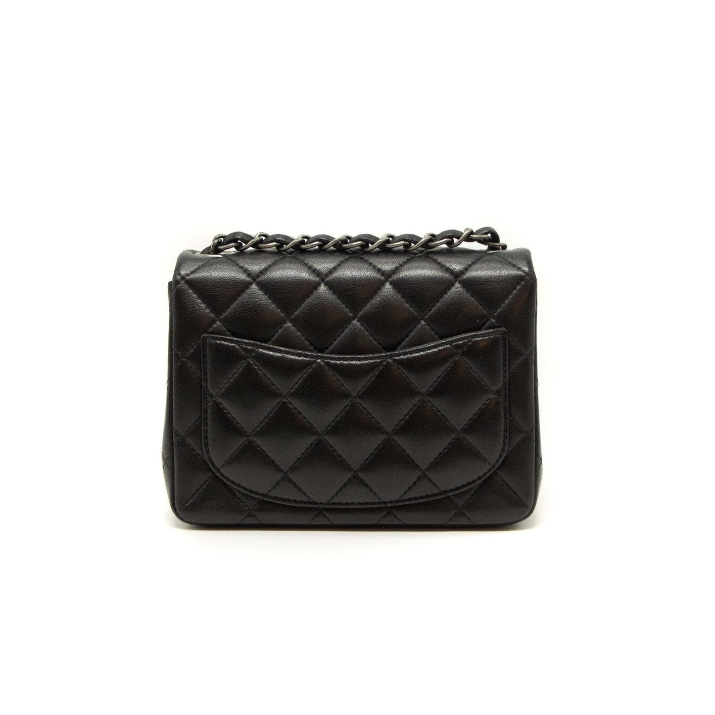 Chanel Quilted Lambskin Square Mini Black Handbag