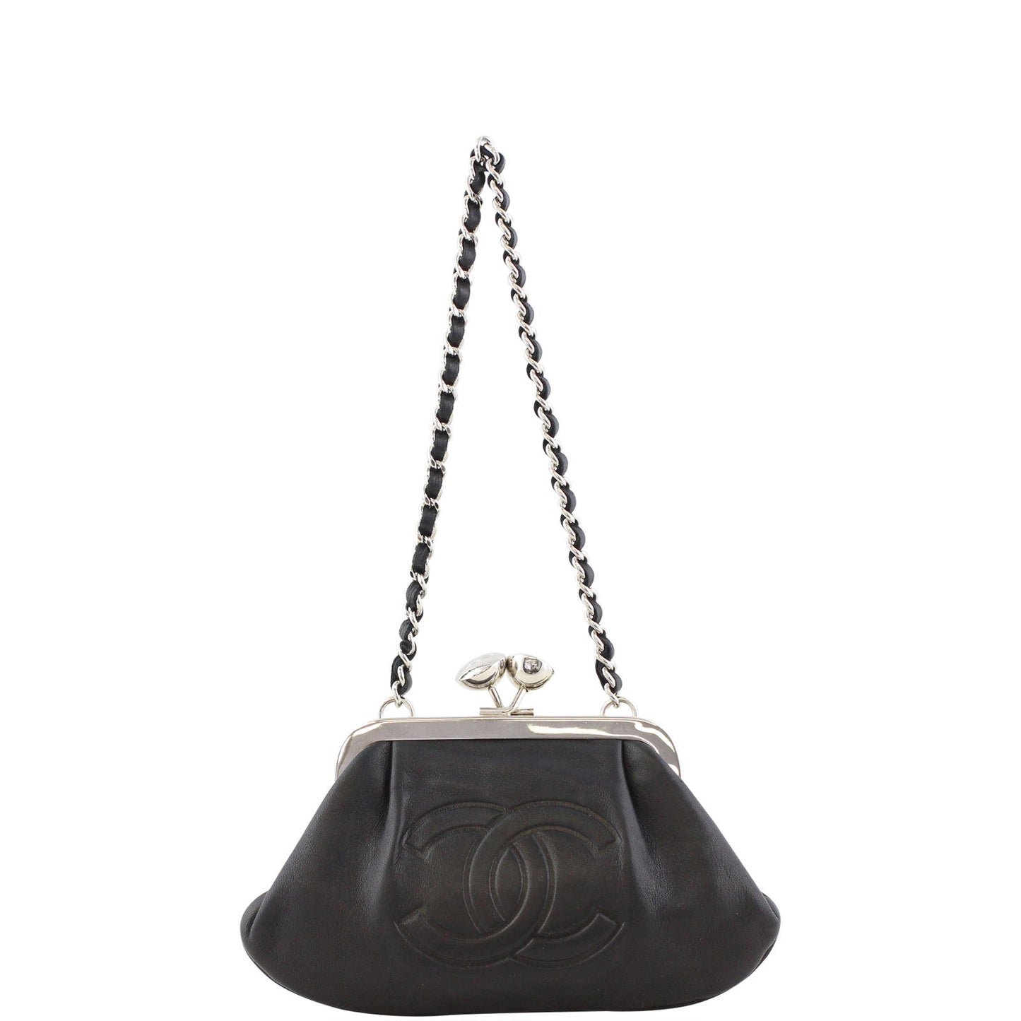 Chanel CC Kisslock Clutch