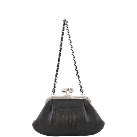 Chanel CC Kisslock Clutch