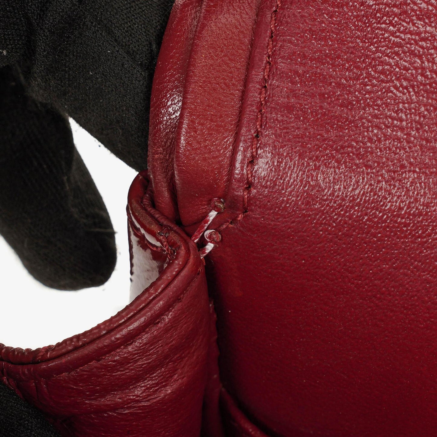 Chanel 2.55 226 Reissue Red Crinkled Patent Leather Flap Bag With Ruthenium Hardware