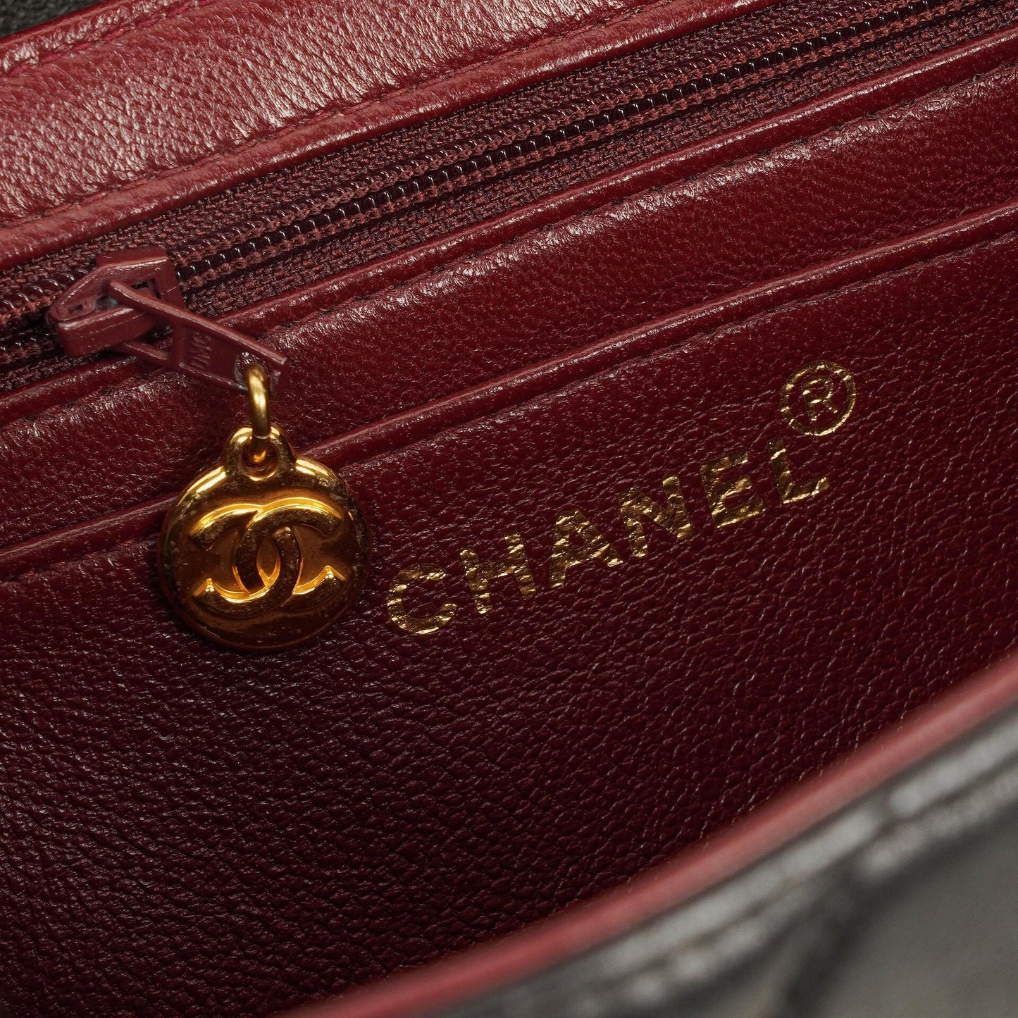 Chanel 2.55 Black Quilted Lambskin Top Handle Flap Bag