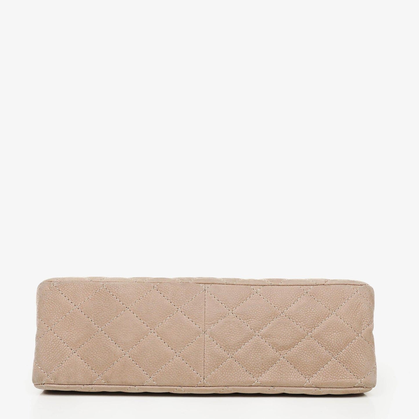 Chanel 2.55 Reissue 227 Flap Bag Beige Quilted Caviar With Gold-Tone Hardware