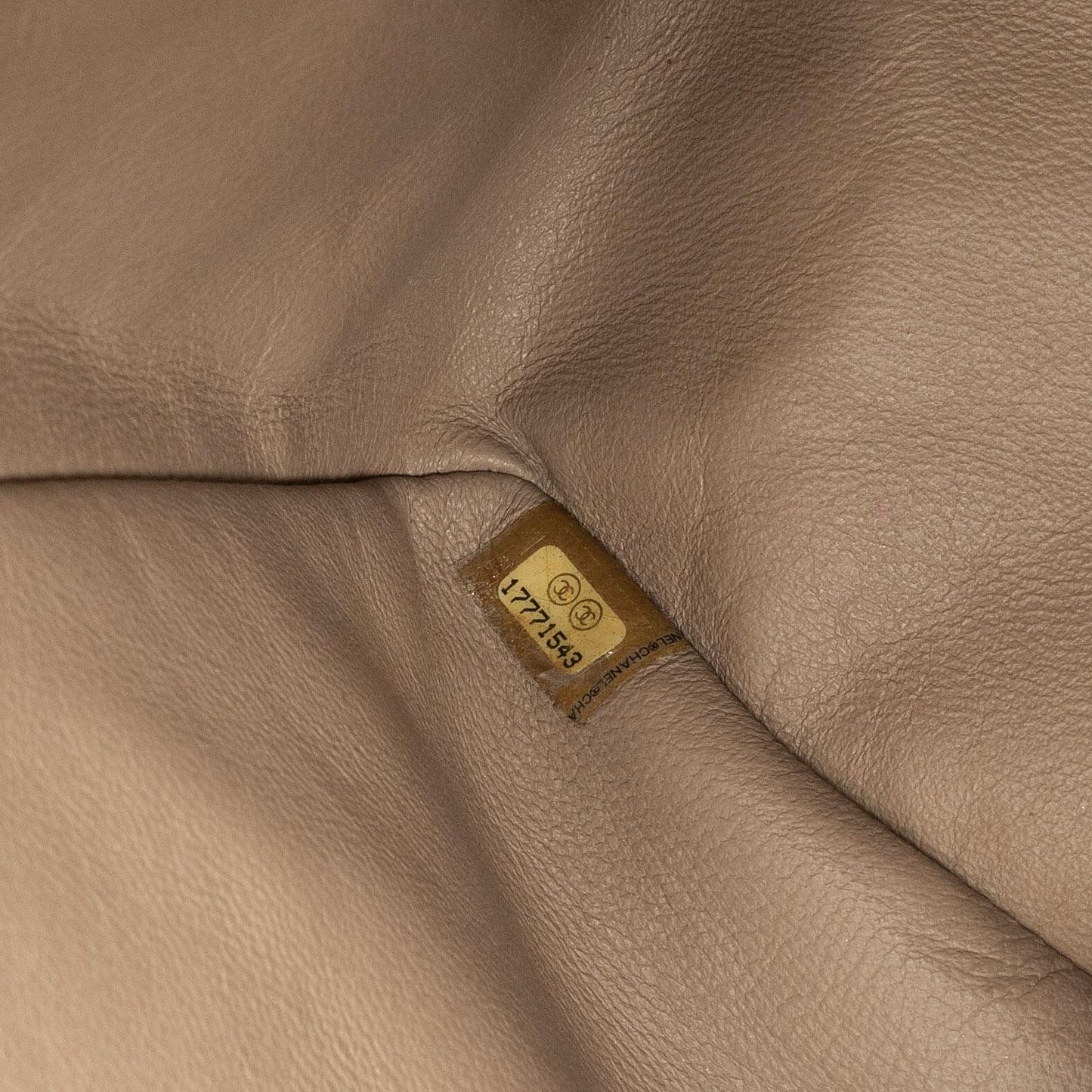 Chanel 2.55 Reissue 227 Jumbo Flap Bag Beige Quilted Caviar With Gold-Tone Hardware